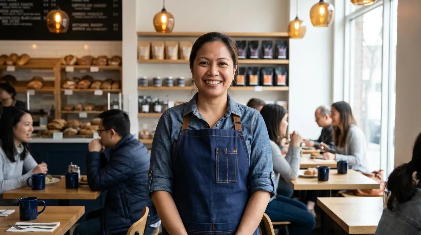 A business owner growing after securing funding