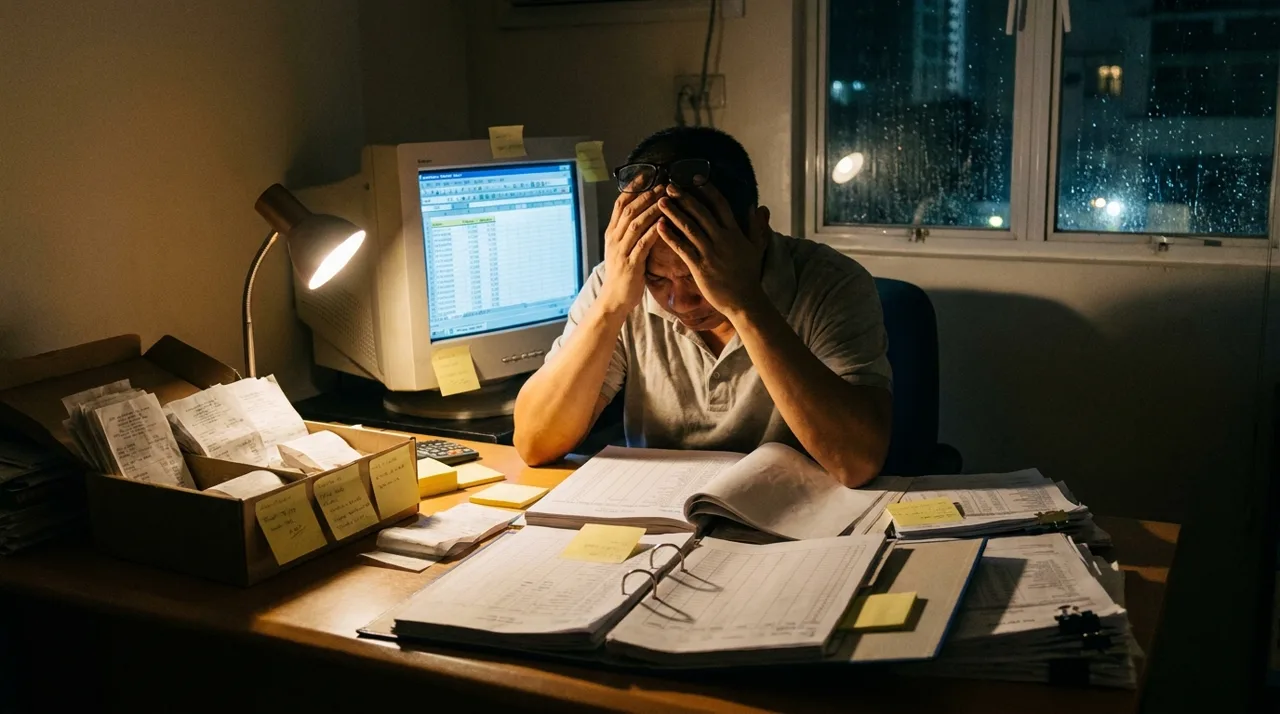 Manual paperwork late at night — the hidden cost of disconnected tools